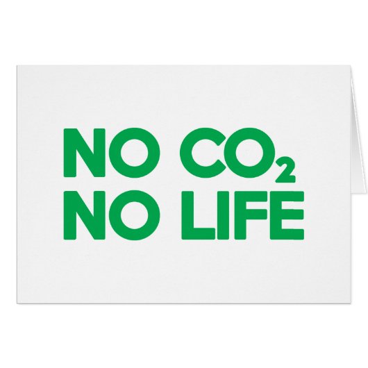 NO CO2 NO LIFE CARTE (Devant horizontal)