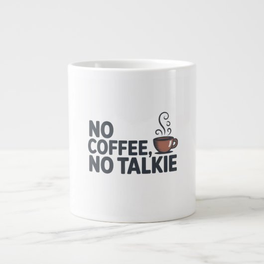 No Coffee No Talkie Mug - Drôle Coffee Don (Devant)