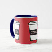 "No Coffee No Torah" Mug Humour juif (Devant gauche)