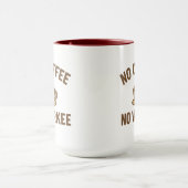 No Coffee No Worker - Grappig Koffie Liefhebber On Mok (Midden)