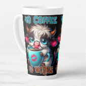 No Coffee No Workie  Latte Mok (Linkerhoek)
