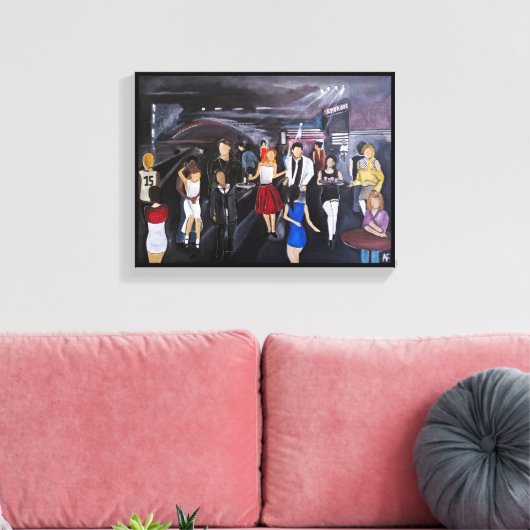 No Control Painting by Alfred Fox Canvas Afdruk (Insitu (Woonkamer))