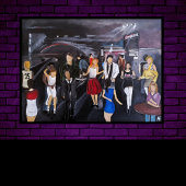 No Control Painting by Alfred Fox Canvas Afdruk