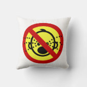 NO Cry Babies ⚠ Thai Airport Sign ⚠ Kussen (Achterkant)