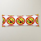 NO Cry Babies ⚠ Thai Airport Sign ⚠ Lichaamskussen (Achterkant)