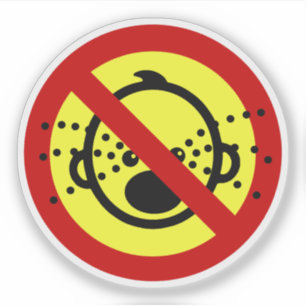 NO Cry Babies ⚠ Thai Airport Sign ⚠ Sticker