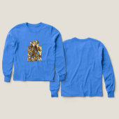 No Death Only Rebirth, Boys Bella+Canvas Blue,Gold (Motif recto et verso)