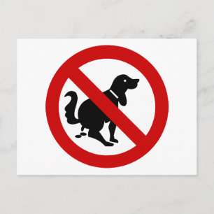 NO Dog Fouling ⚠ Thai Sign ⚠ Briefkaart
