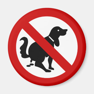 NO Dog Fouling ⚠ Thai Sign ⚠ Magneet