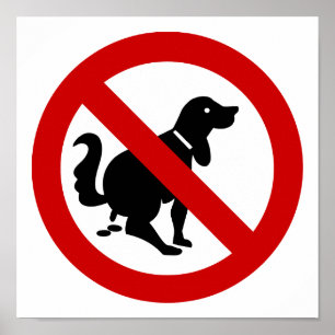 NO Dog Fouling ⚠ Thai Sign ⚠ Poster