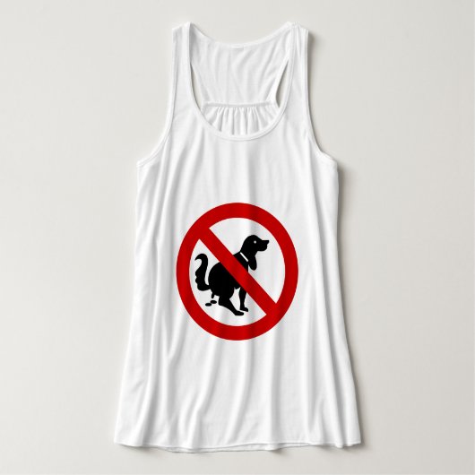 NO Dog Fouling ⚠ Thai Sign ⚠ Tanktop (Design voorkant)