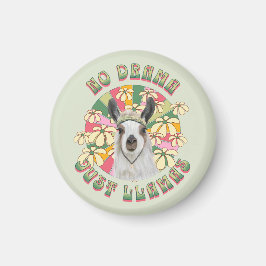 No Drama Just Llamas - Cute Boho Llama Magneet