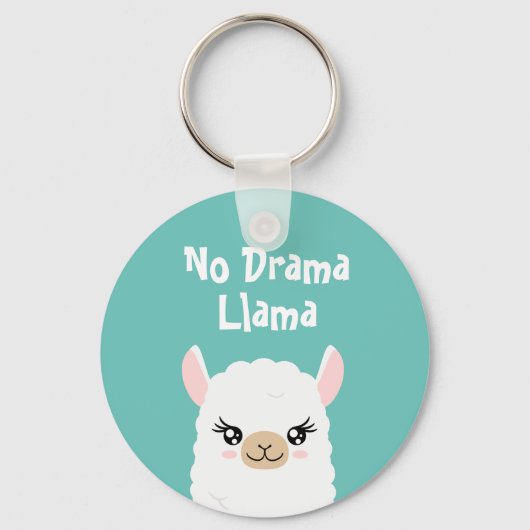 No Drama Llama Sleutelhanger (Voorkant)