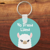 No Drama Llama Sleutelhanger (Voorkant)