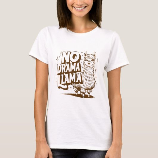No Drama Llama T-shirt (Voorkant)