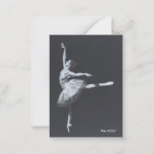 No Drama, Only Freedom, Ballerina Bookmark Notitiekaartje (Voorkant)