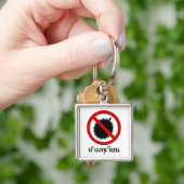 NO Durian ⚠ Thai Language Script Sign ⚠ Sleutelhanger (Hand)