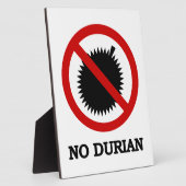 NO Durian Tropical Fruit Sign Fotoplaat (Zijkant)