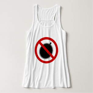 NO Durian Tropical Fruit Sign Tanktop