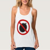 NO Durian Tropical Fruit Sign Tanktop (Voorkant)