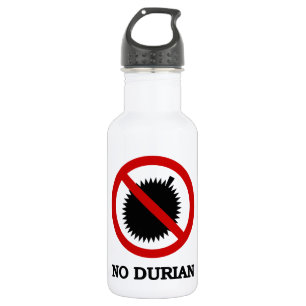 NO Durian Tropical Fruit Sign Waterfles