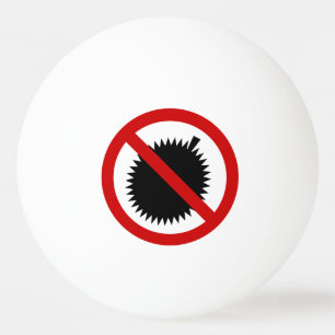 NO Durian Tropical Fruit ⚠ Thai Sign ⚠ Pingpongballen