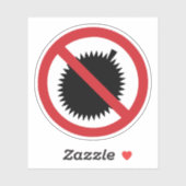 NO Durian Tropical Fruit ⚠ Thai Sign ⚠ Sticker (Vel)