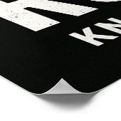 No Easy Rounds MMA Motivation Poster (Coin)