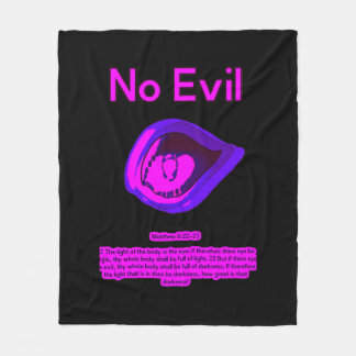 No Evil - City Jamz - Fleece Blanket Deken