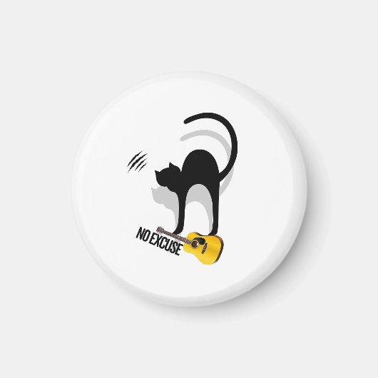 No Excuse Cat Magnets (Devant)