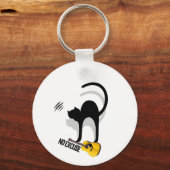 No Excuse Cat per keychain (Voorkant)