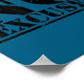 No Excuses Athlete Training Motivation Distressed  Poster (Hoek)