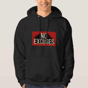 No Excuses Hoodie – Krachtige Motiverende Sportkle