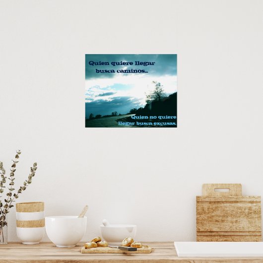 No Excuses Poster - Espagnol! (Cuisine)