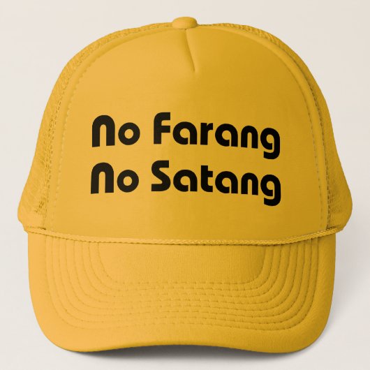 No Farang No Satang Trucker Pet (Voorkant)