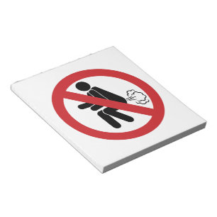 NO Farting ⚠ Funny Thai Toilet Sign ⚠ Notitieblok
