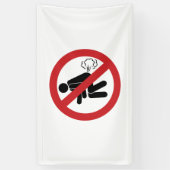 NO Farting ⚠ Funny Thai Toilet Sign ⚠ Spandoek (Verticaal)