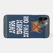 No Faux King Way Case-Mate iPhone Case (Achterkant (horizontaal))