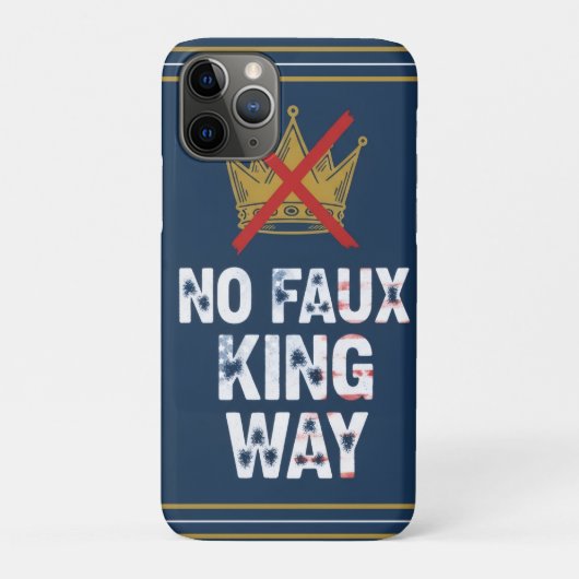 No Faux King Way Case-Mate iPhone Case (Achterkant)