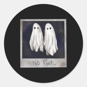 No Feet Ghost Halloween Witch Lydia Bleach Spooky Ronde Sticker