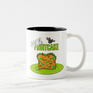 No Fruitcake Funny Mug Tweekleurige Koffiemok