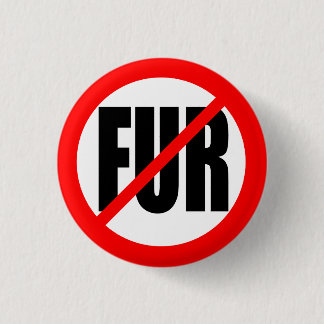 "NO FUR" RONDE BUTTON 3,2 CM