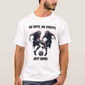 No Ghosts - T-shirt de football de l'Halloween (Devant)