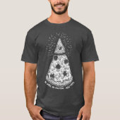 No Gods No Masters Just Pizza Evil Satanic T-shirt (Voorkant)