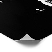 No Golf Today Funny Sad Stickman Golf Lover Golfer Poster (Hoek)