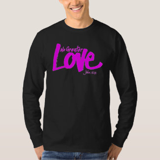No Greater Love shirt PINK - Vrouwen, kinderen min
