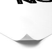 No Guies No Glory Funny Tennis Pun Poster (Hoek)