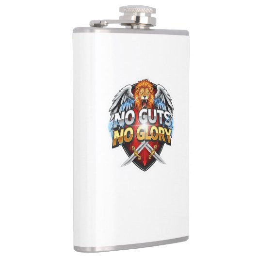 No Guts, No Glory: Motivational & Success Mindset Heupfles (Rechts)