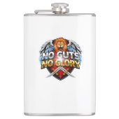 No Guts, No Glory: Motivational & Success Mindset Heupfles (Voorkant)