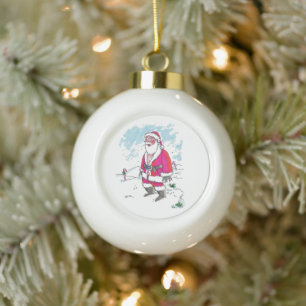 No Ho-Ho-Ho céramique ornement de Noël